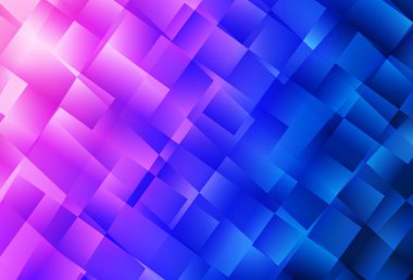 Açık Pembe, eşkenar dörtgenli Mavi vektör arkaplanı. Renkli dikdörtgenleri olan bir resim. İş ilanınız için akıllı tasarım.