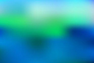 Açık mavi, yeşil vektör bulanık parlak soyut arkaplan. Gradyan ile modern soyut çizim. Marka kitabınız için yeni biçim tasarımı.