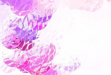 Açık pembe, soyut şekilli sarı vektör dokusu. Renkli rastgele şekillerle modern soyut illüstrasyon. Duvar kağıtları için zarif tasarım.