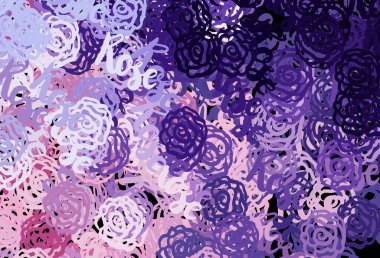 Açık Mor, soyut şekilli pembe vektör dokusu. Soyut tarzda rengarenk gradyan şekilleri olan bir resim. İşiniz için en iyi akıllı tasarım.