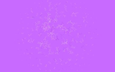 Açık Mor, Pembe vektör arkaplan ve yapay zeka verileri. Yapay zekanın bağlantı ve noktalarıyla soyut illüstrasyon. Siber yeniliklerin tasviri için tasarım.