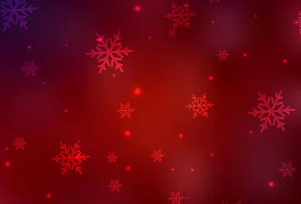 Fondo Vectorial Rojo Oscuro Estilo Navidad Una Ilustración Inteligente Con — Vector de stock