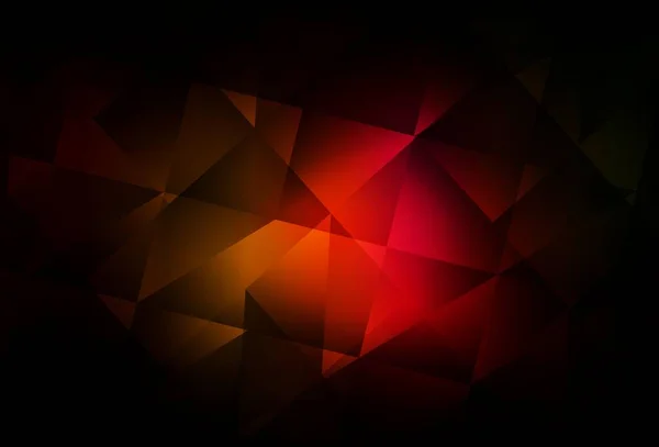 Gabarit Polygonal Vecteur Rouge Foncé Jaune Illustration Polygonale Brillante Composée — Image vectorielle