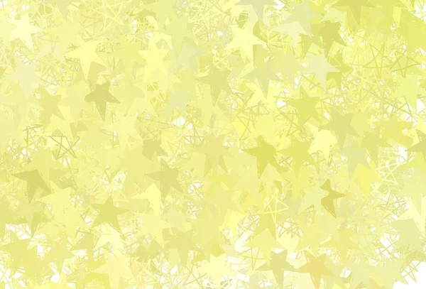 Светло Желтая Векторная Компоновка Яркими Звездами Современная Геометрическая Абстрактная Иллюстрация — стоковый вектор