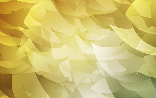 浅绿色 黄色矢量抽象马赛克背景 显示由三角形组成的多边形图解 全新的横幅模板 — 图库矢量图片