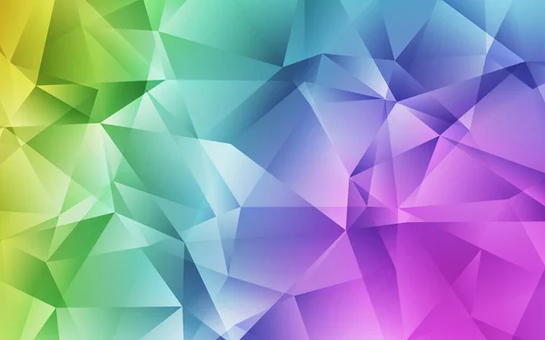 Ljus Flerfärgad Vektor Polygonal Mall Kreativ Illustration Halvstil Med Trianglar — Stock vektor