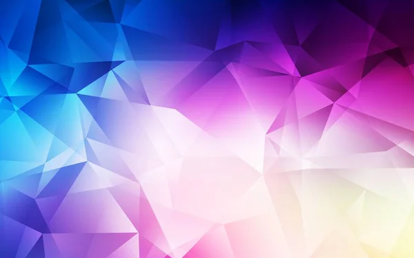 Hellrosa Blauer Vektor Polygon Abstrakter Hintergrund Ein Muster Mit Polygonalen — Stockvektor