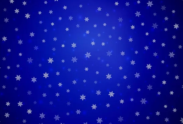 Dark Blue Vector Backdrop Holiday Style Simple Gradient Illustration Christmas — Stock Vector