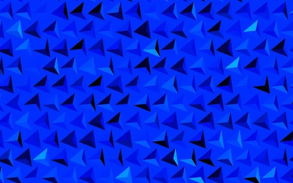 Темний Векторний Візерунок Blue Полігональним Стилем Трикутники Абстрактному Тлі Барвистим — стоковий вектор