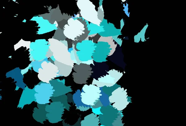 Fondo Vectorial Azul Oscuro Con Formas Memphis Ilustración Abstracta Moderna — Vector de stock