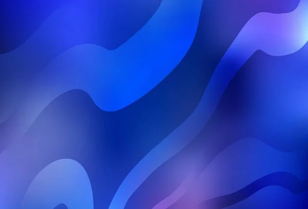 Agencement Vectoriel Bleu Clair Avec Lignes Courbes Illustration Colorée Flambant — Image vectorielle