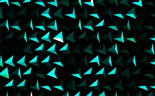 Темно Синий Зеленый Векторный Узор Многоугольным Стилем Абстрактная Градиентная Иллюстрация — стоковый вектор