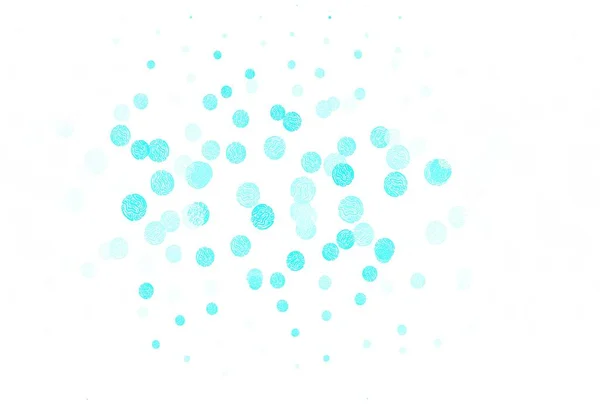 Голубая Зеленая Векторная Текстура Дисками Абстрактная Иллюстрация Цветными Пузырями Стиле — стоковый вектор