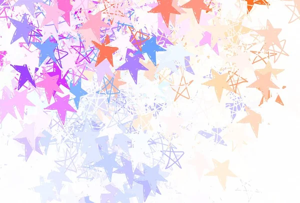 Bleu Clair Agencement Vectoriel Rouge Avec Étoiles Brillantes Illustration Abstraite — Image vectorielle