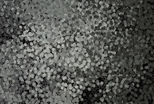 Темно Сірий Векторний Візерунок Сферами Блискуча Абстрактна Ілюстрація Розмитими Краплями — стоковий вектор