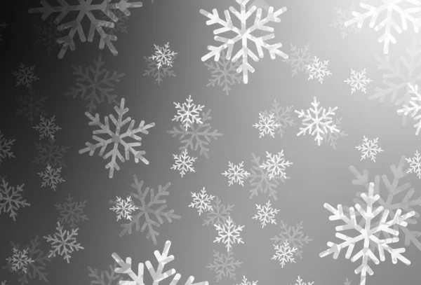 Açık Gri Vektör Arkaplanı Xmas Tarzında Noel Sembolleri Tabelaları Ile — Stok Vektör