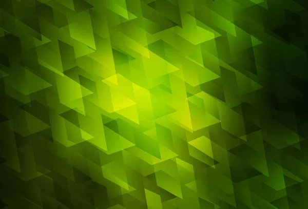 Dark Green Vector Backdrop Rhombus Decorative Design Abstract Style Rectangles — Stock Vector