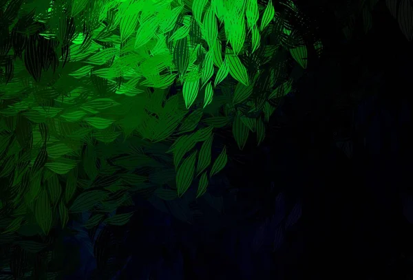 Dark Green Wektor Abstrakcyjny Projekt Liśćmi Kolorowa Abstrakcyjna Ilustracja Liśćmi — Wektor stockowy