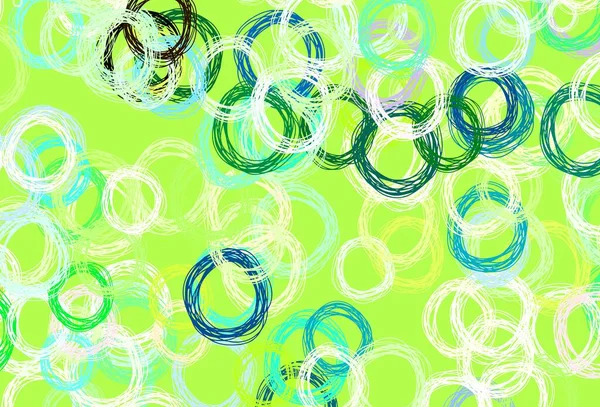 Licht Multicolor Vector Patroon Met Bollen Moderne Abstracte Illustratie Met — Stockvector