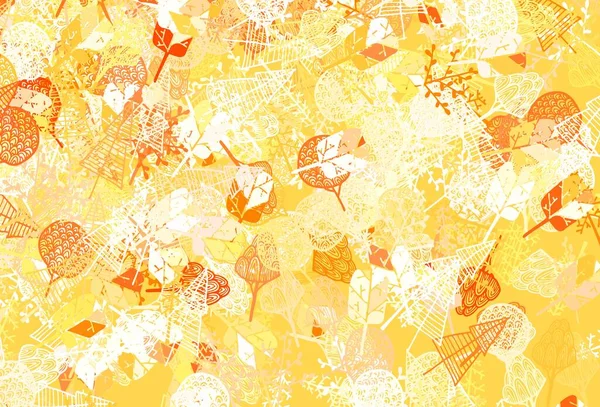 Açık Turuncu vektör doğal arka plan, ağaçlar, dallar. Ağaçlarla basit bir şekilde yepyeni bir illüstrasyon. Marka kitabınız için yeni şablon.