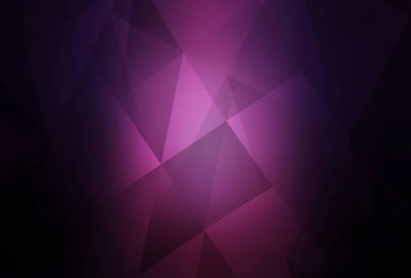 Dunkelrosa Vektorpolygon Abstrakten Hintergrund Glitzernde Abstrakte Illustration Mit Eleganten Dreiecken — Stockvektor