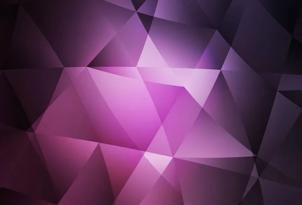 Texture Mosaïque Triangle Vectoriel Rose Foncé Illustration Créative Demi Teinte — Image vectorielle