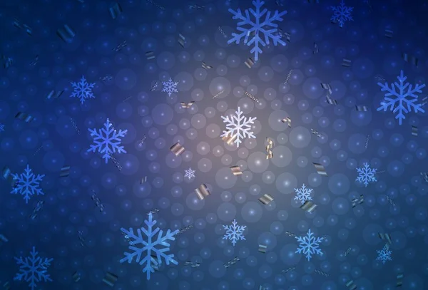 深粉色 蓝色矢量布局为新年风格 圣诞风格的设计与圣诞球 升入大学的聪明设计 — 图库矢量图片