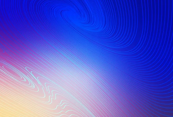 Hellrosa Blaue Vektorschablone Mit Linien Leuchtend Bunte Illustration Einfachen Kurvenstil — Stockvektor