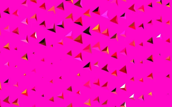 Σκούρο Ροζ Κίτρινο Διάνυσμα Φόντο Γραμμές Τρίγωνα Όμορφη Απεικόνιση Τρίγωνα — Διανυσματικό Αρχείο