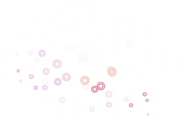 Ανοιχτό Ροζ Κίτρινο Διανυσματικό Μοτίβο Σφαίρες Εικονογράφηση Σύνολο Λαμπερά Πολύχρωμα — Διανυσματικό Αρχείο