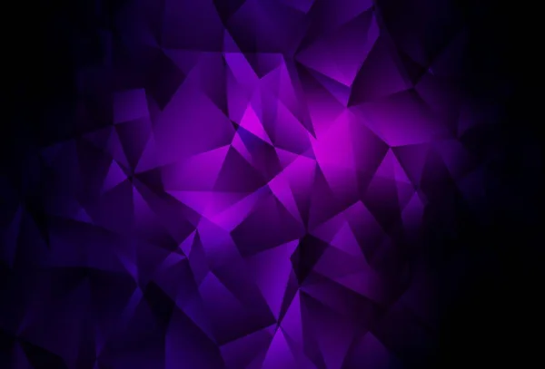 Dark Purple Vector Fondo Abstracto Del Mosaico Elegante Ilustración Poligonal — Vector de stock