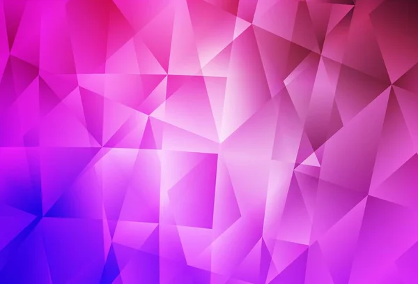Violet Clair Polygone Vectoriel Rose Disposition Abstraite Illustration Colorée Dans — Image vectorielle