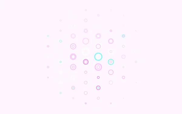 Lichtpaarse Roze Vectorlay Out Met Cirkelvormen Glitter Abstracte Illustratie Met — Stockvector