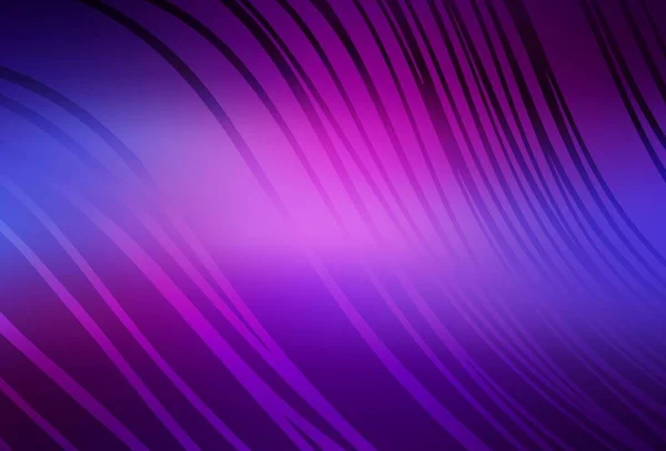 Светло Фиолетовый Розовый Векторный Фон Мокрыми Линиями Совершенно Новая Красочная — стоковый вектор