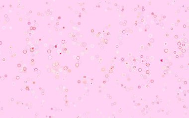 Açık Kırmızı, baloncuklu sarı vektör arkaplan. Doğa tarzında renkli baloncuklu soyut illüstrasyon. Marka kitabınız için yeni şablon.