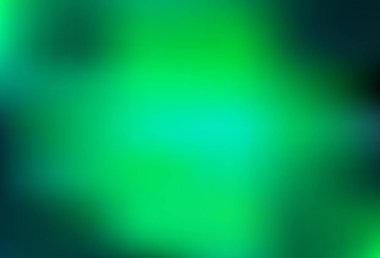 Açık yeşil vektör soyut parlak desen. Gradyan tasarımlı, soyut, ışıltılı çizimler. Marka kitabı için zarif bir arkaplan.