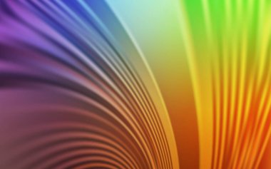 Bükülmüş çizgileri olan ışık çok renkli vektör deseni. Basit bir şekilde yepyeni renkli bir tasvir. İşiniz için en renkli tasarım..