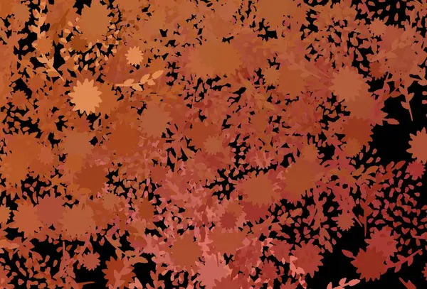 Шаблон Темно Красного Вектора Хаотичными Формами Простая Красочная Иллюстрация Абстрактными — стоковый вектор