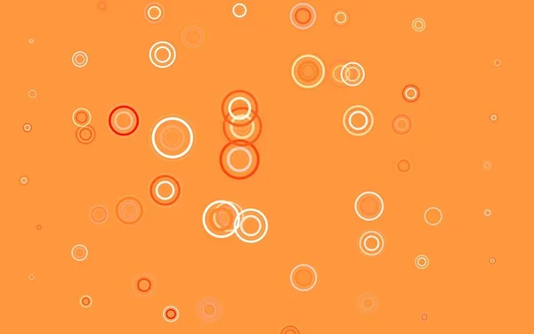 Шаблон Светло Красного Вектора Кругами Абстрактная Иллюстрация Цветными Пузырями Стиле — стоковый вектор