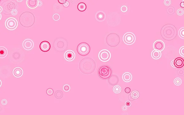 Texture Vectorielle Rouge Clair Avec Disques Bulles Floues Sur Fond — Image vectorielle