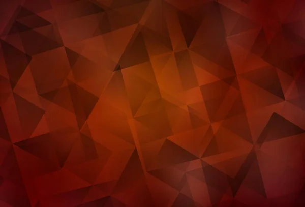 Темно Червона Жовта Векторна Низькополірова Текстура Сучасна Абстрактна Ілюстрація Трикутниками — стоковий вектор