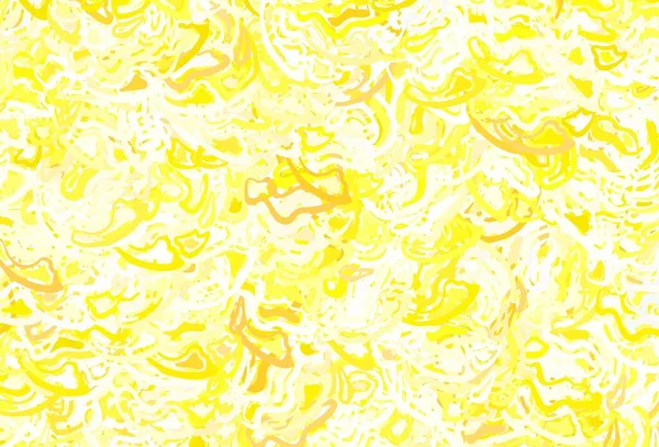 Texture Vettoriale Giallo Chiaro Con Forme Astratte Design Decorativo Stile — Vettoriale Stock