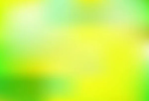 Vert Clair Vecteur Jaune Motif Flou Coloré Une Toute Nouvelle — Image vectorielle