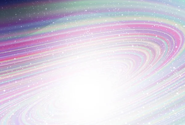 Luz Fondo Vectorial Púrpura Con Estrellas Galaxias Estrellas Del Espacio — Vector de stock