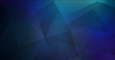 4K koyu mavi çokgen video görüntüsü döngüsü.
