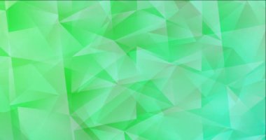 4K çokgen şekilli yeşil video döngüsü. Gradyanlı holografik video. Duvar kağıtları için şarjör. 4096 x 2160, 30 fps.