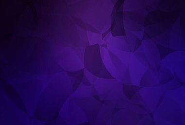 Koyu mor vektör soyut mozaik desen. Üçgenli renkli soyut çizimler. İşiniz için yepyeni bir tasarım..