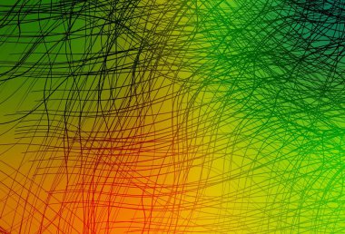 Açık yeşil, eğri çizgileri olan sarı vektör arkaplan. Basit bir şekilde yepyeni renkli bir tasvir. Fikirlerin için bir örnek..