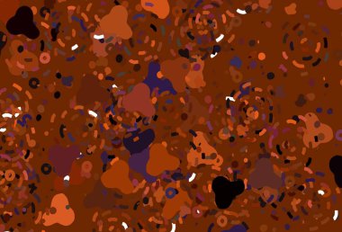 Memphis şekilli Light Orange vektör arkaplanı. Soyut gradyan şekilli basit renkli çizimler. Duvar kağıtları için zarif tasarım.