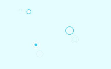 Küreli açık mavi vektör deseni. Doğa tarzında renkli baloncuklu soyut illüstrasyon. Duvar kağıtlarının dokusu için desen.